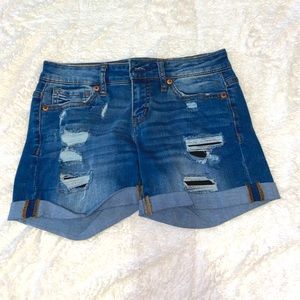 Aeropostale Midi Jean Shorts